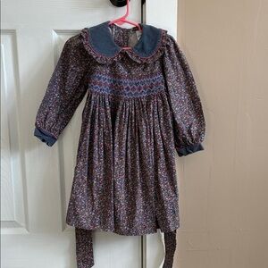 Floral Long-Sleeve Kids Dress